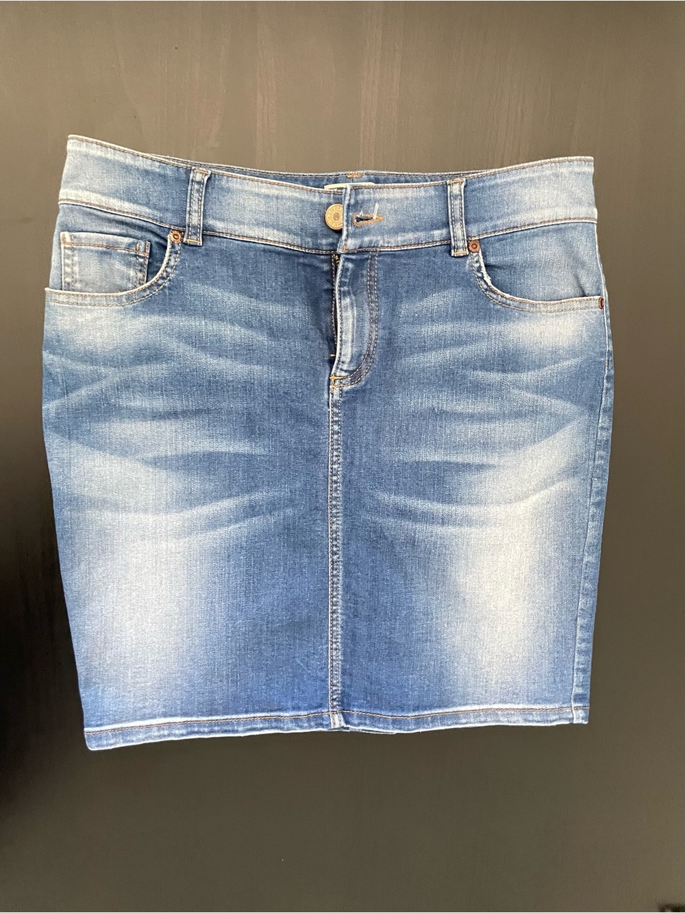 Classic Blue Denim Skirt (2)